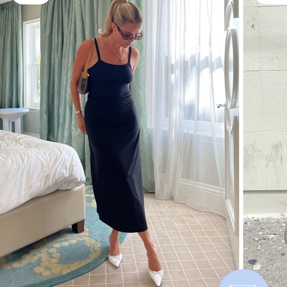 Djerf Avenue Daily Midi Dress Black